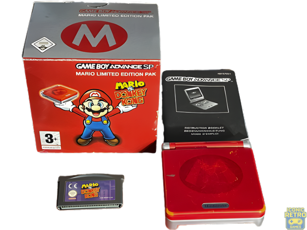 Nintendo Gameboy Advance SP Mario Limited Edition Pak (Nachbildung der Verpackung)