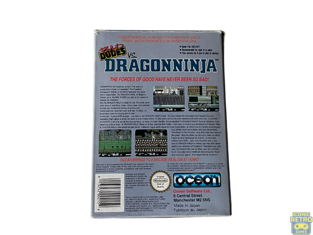 Nintendo NES Bad Dudes vs Dragonninja