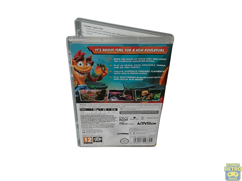 Nintendo Switch Crash Bandicoot 4 It's About Time