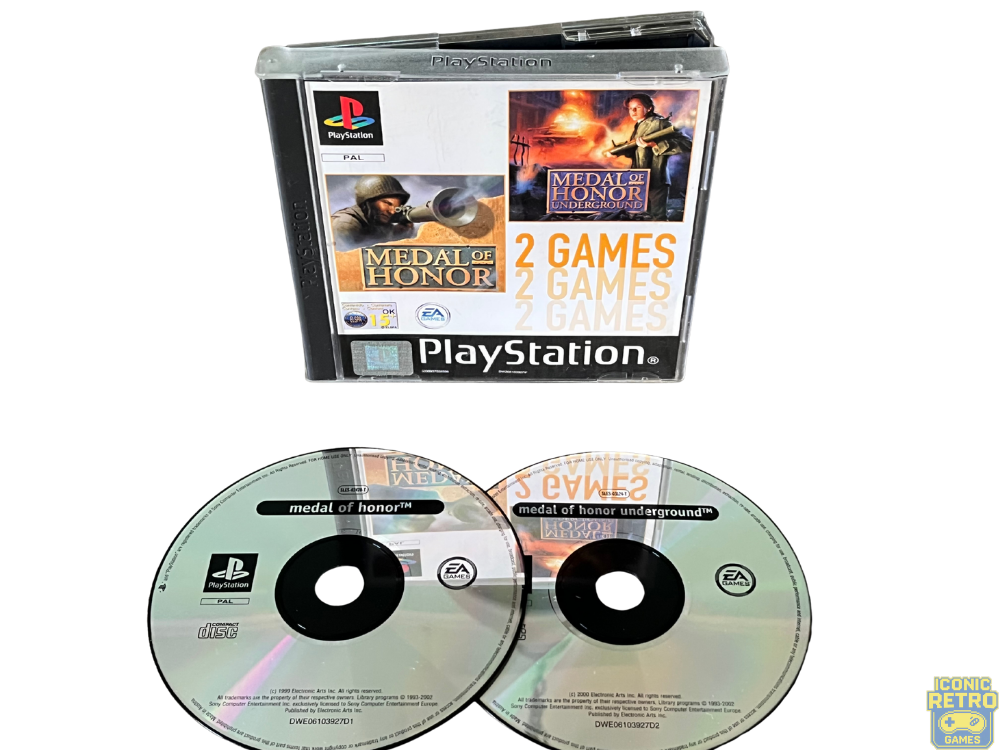 PlayStation 1 Medal Of Honor & Medal Of Honor Underground